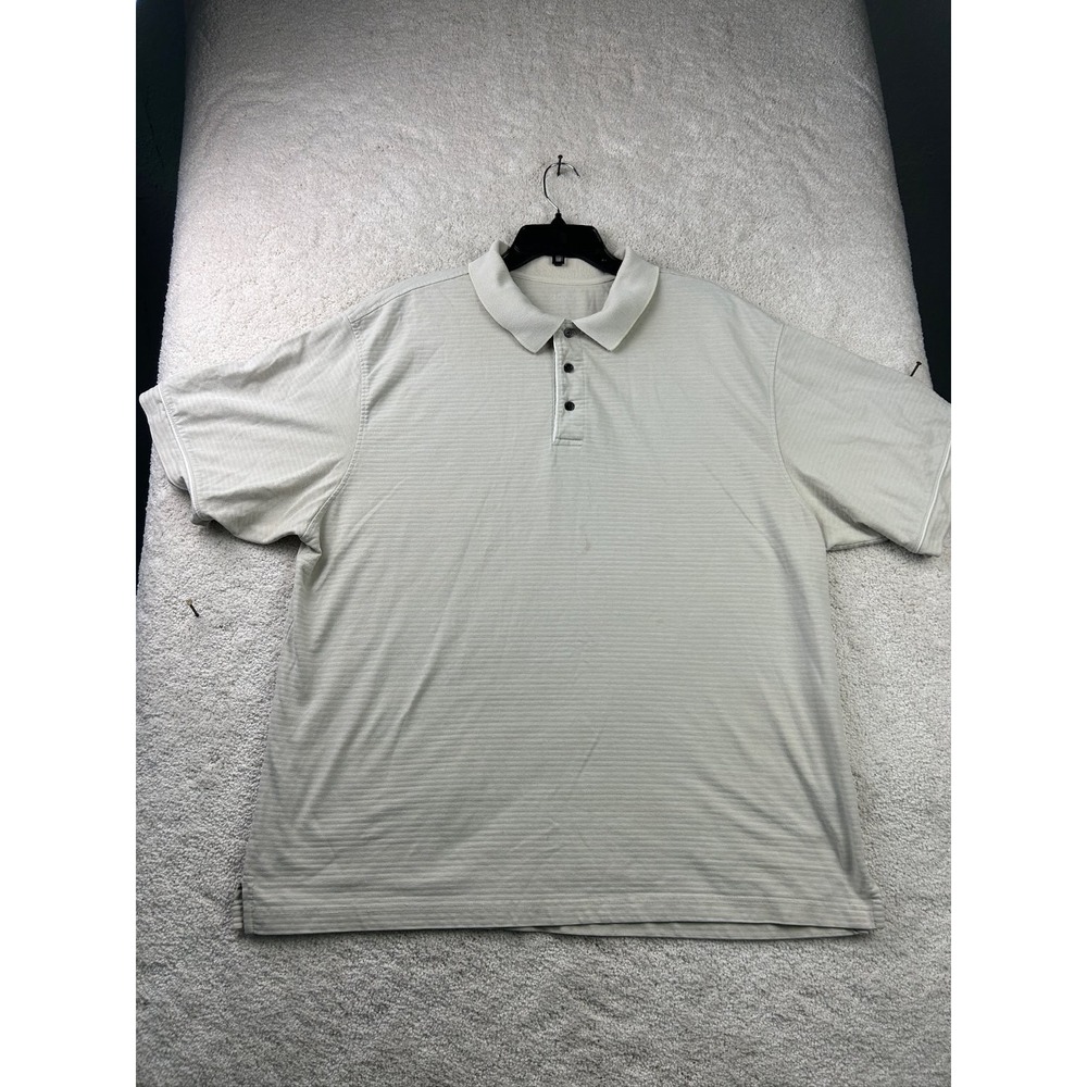 Puritan Polo Shirt Men's Beige XL Cotton Blend Classic Collar